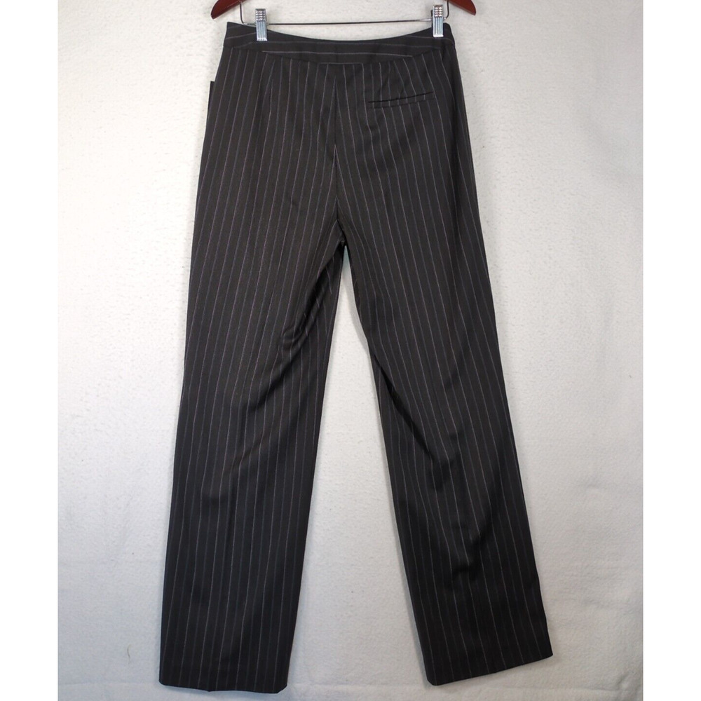 NWT Valerie Stevens black dress pants w/ blue & gray stripes, stretch. Size 6 - Picture 7 of 12